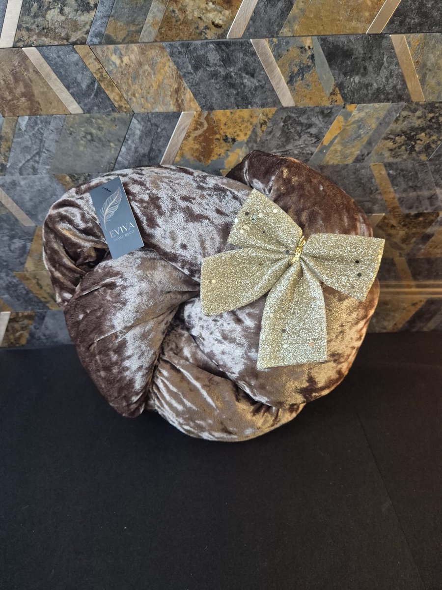 Eviva Home Deco Sierkussen 'Everheart Bowtie' - Brons - Bronze - Strikvorm - Luxe Design - Hotel Chic
