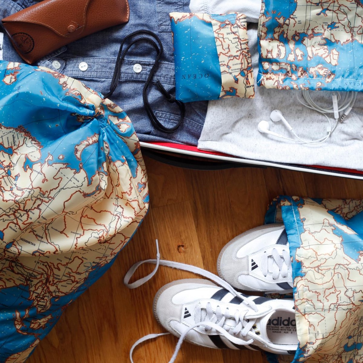 Set van 4 Stoffen Waszakken voor Delicaat Textiel