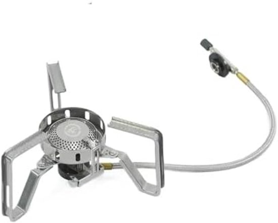 Compact Draagbaar Camping Gasfornuis met Windbescherming en Snelle