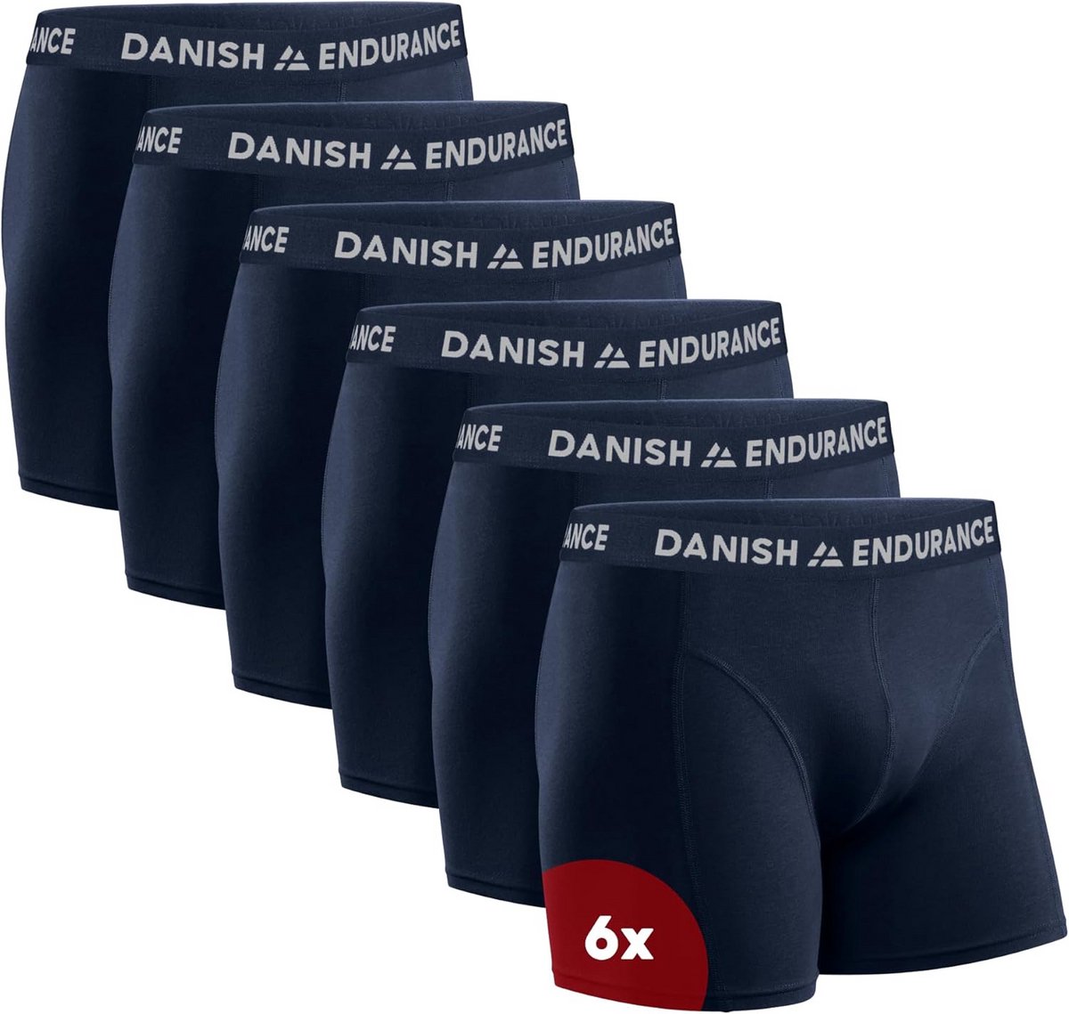 Heren Boxershorts Katoen 6-Pack Elastisch Zacht Zonder of Met Kent