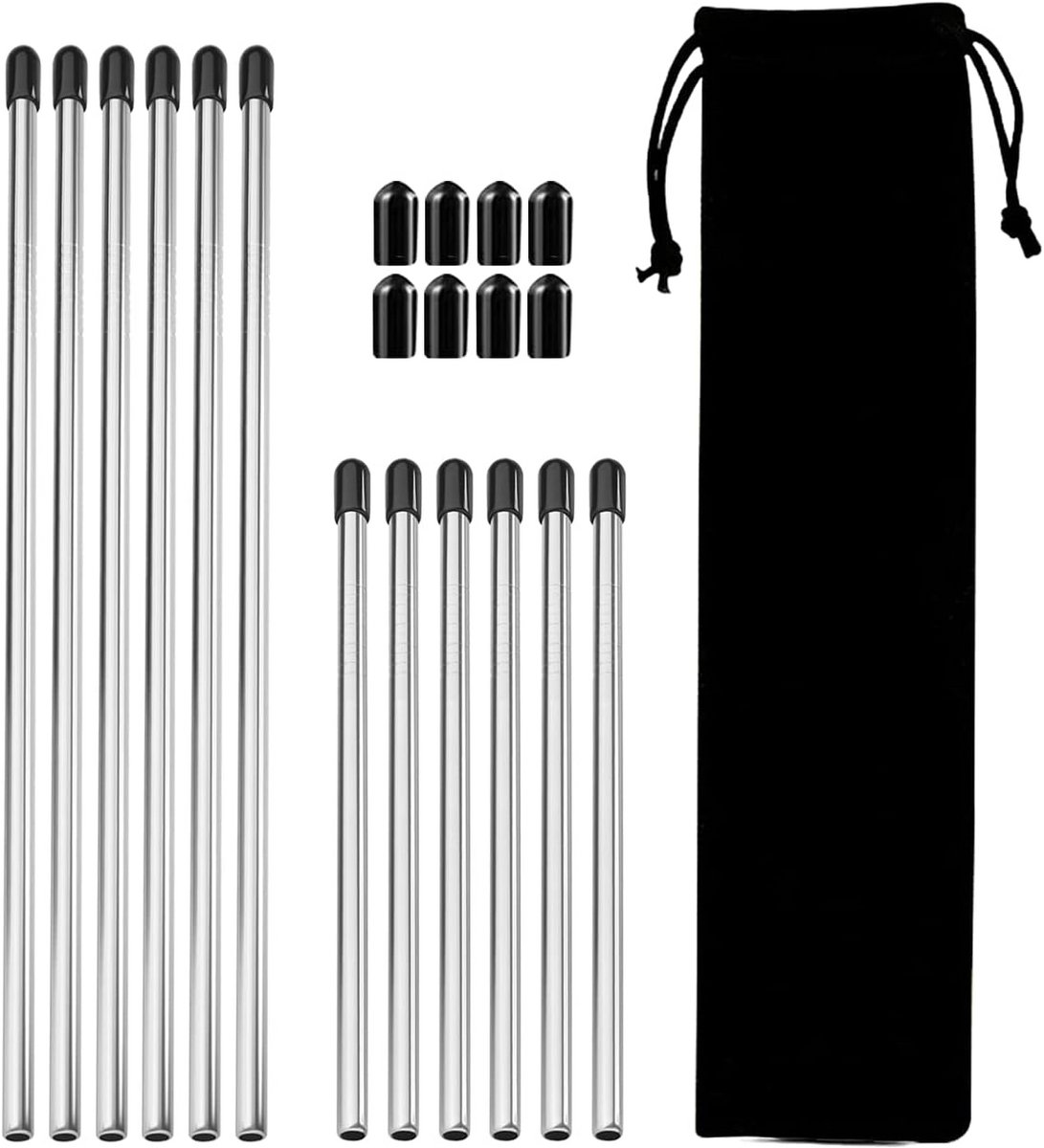12x Vaatwasser Flessenhouder Set - Universeel & Roestvrij Staal