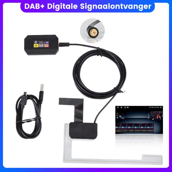 DAB Dongle-Antennenadapter für Android-Autoradio-Haupteinheit | AutoTunes