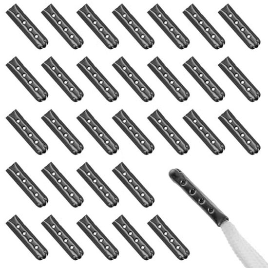 30 Pièces de Bout de Lacet en Métal et Embouts de Cordon pour Chaussures et Sweats à Capuche