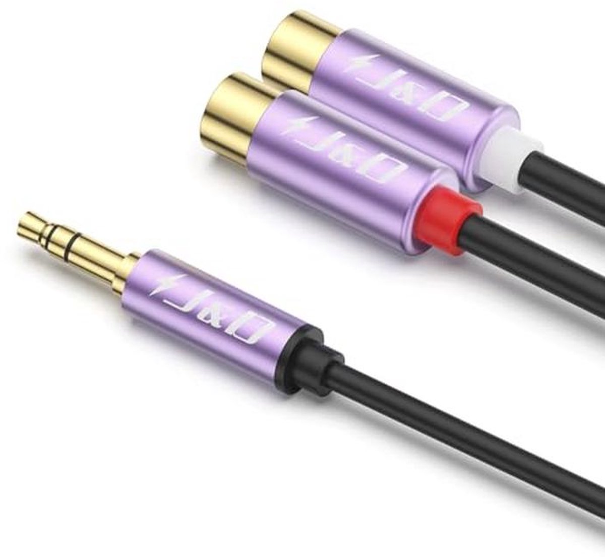 3.5mm naar 2 RCA Kabel - Gold Plated Stereo Audio Adapter - 0.3M