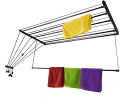 KADAX Hangdroger 6x140cm zwart AV140-P6St