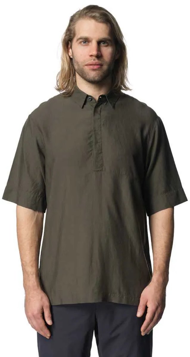 Houdini Tree Korte Mouw Poloshirt Groen L Man