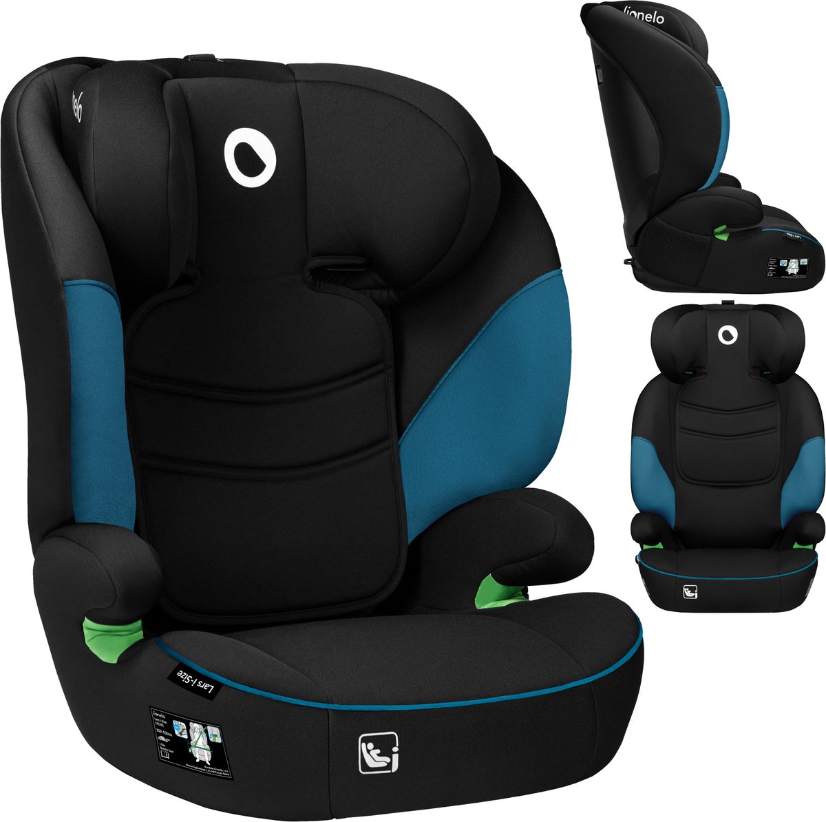 lionelo Autostoel Lars i-Size Green Turquoise