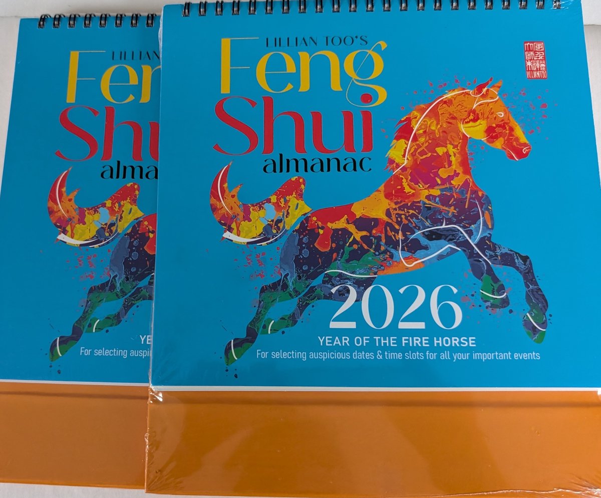 Almanac 2026, set van 2 stuks, Jaar van de vuur Paard