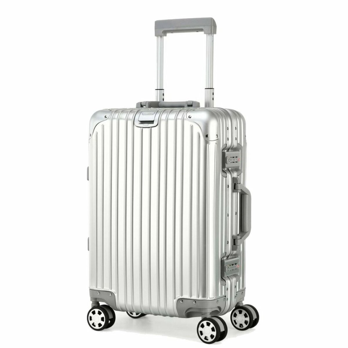 Aluminium Ruimbagage Koffer Zilver – 90L – TSA Slot – 75 cm – Duurzaam & Ruim