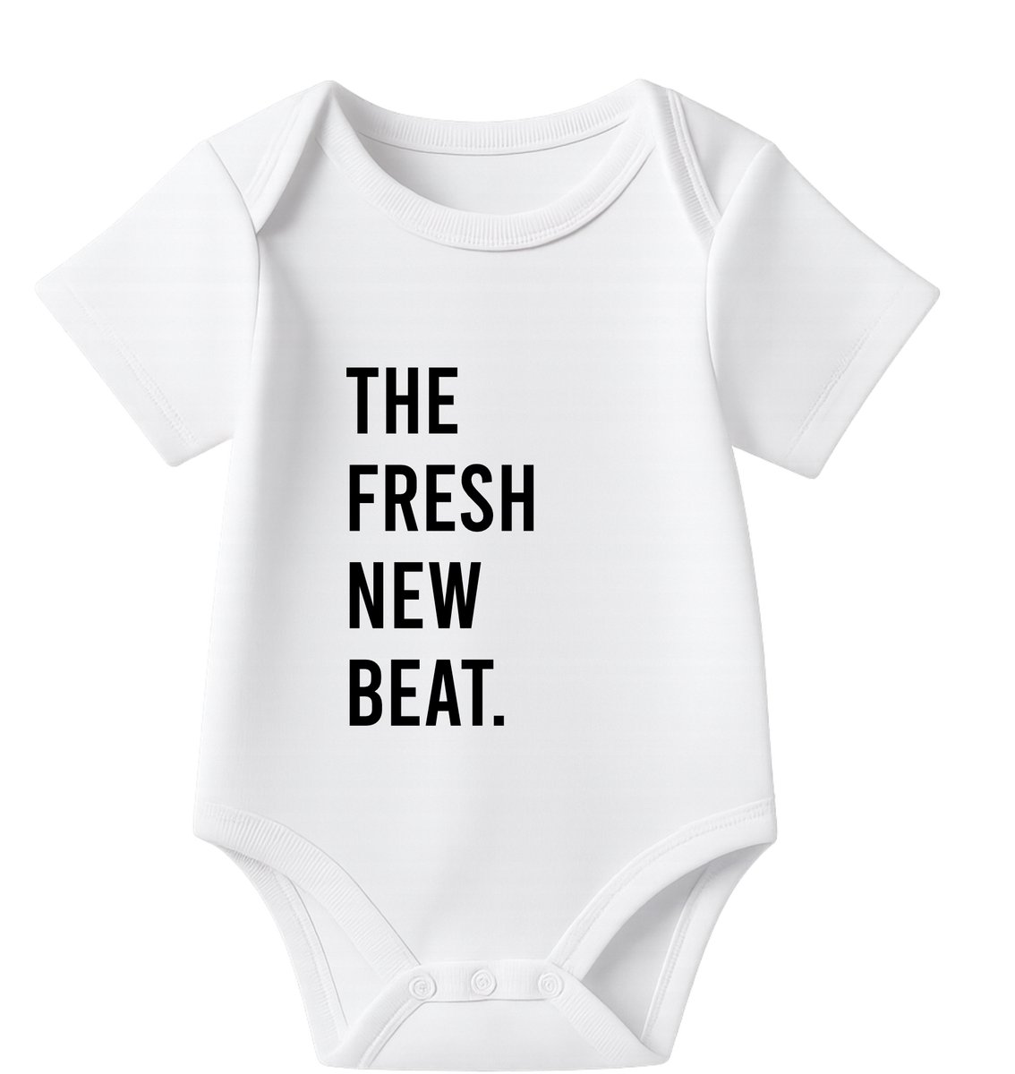 Romper A fresh new beat - wit - korte mouw