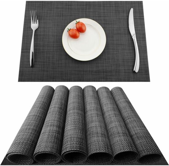 2/6 Stuks Pu Lederen Tafel Mat Placemats Voor Tafel Waterdichte Antislip Servet Voor Gerechten servies Keuken Accessoires kopen vanaf een prijs van 9.08