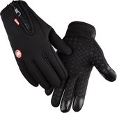 Windstopper handschoenen antislip, w inddicht, thermisch warm, touchscreen, ademend, tactico winter heren, dames zwarte rits [zwart Maat M/L Sinterklaas Kerst