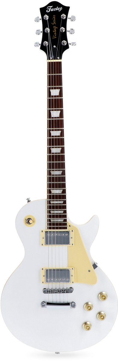 Elektrische gitaar Fazley Vintage Series FLP318 White