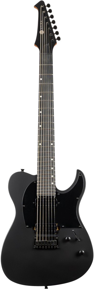 Spira Guitars T-407 MBK Satin Black elektrische gitaar
