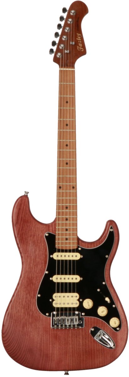 Fazley Outlaw Series Sheriff Plus HSS Brown elektrische gitaar met gigbag
