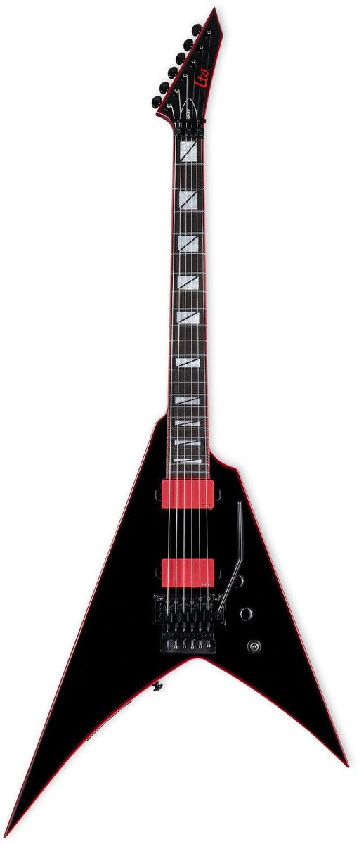 ESP LTD GH-SV Black Gary Holt signature elektrische gitaar met koffer