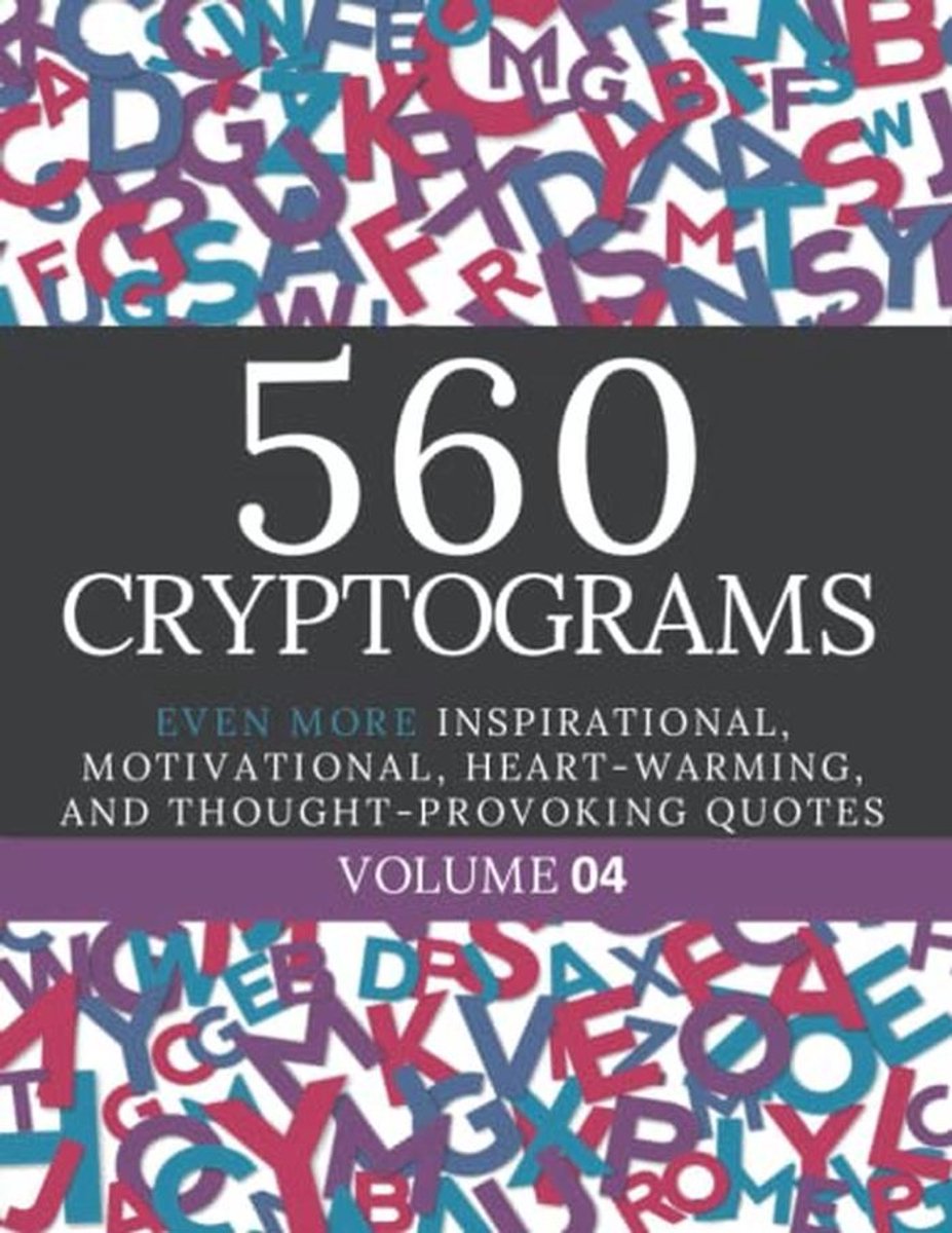560 Cryptogram Puzzels in Groot Lettertype - Uitdagende Puzzelboek