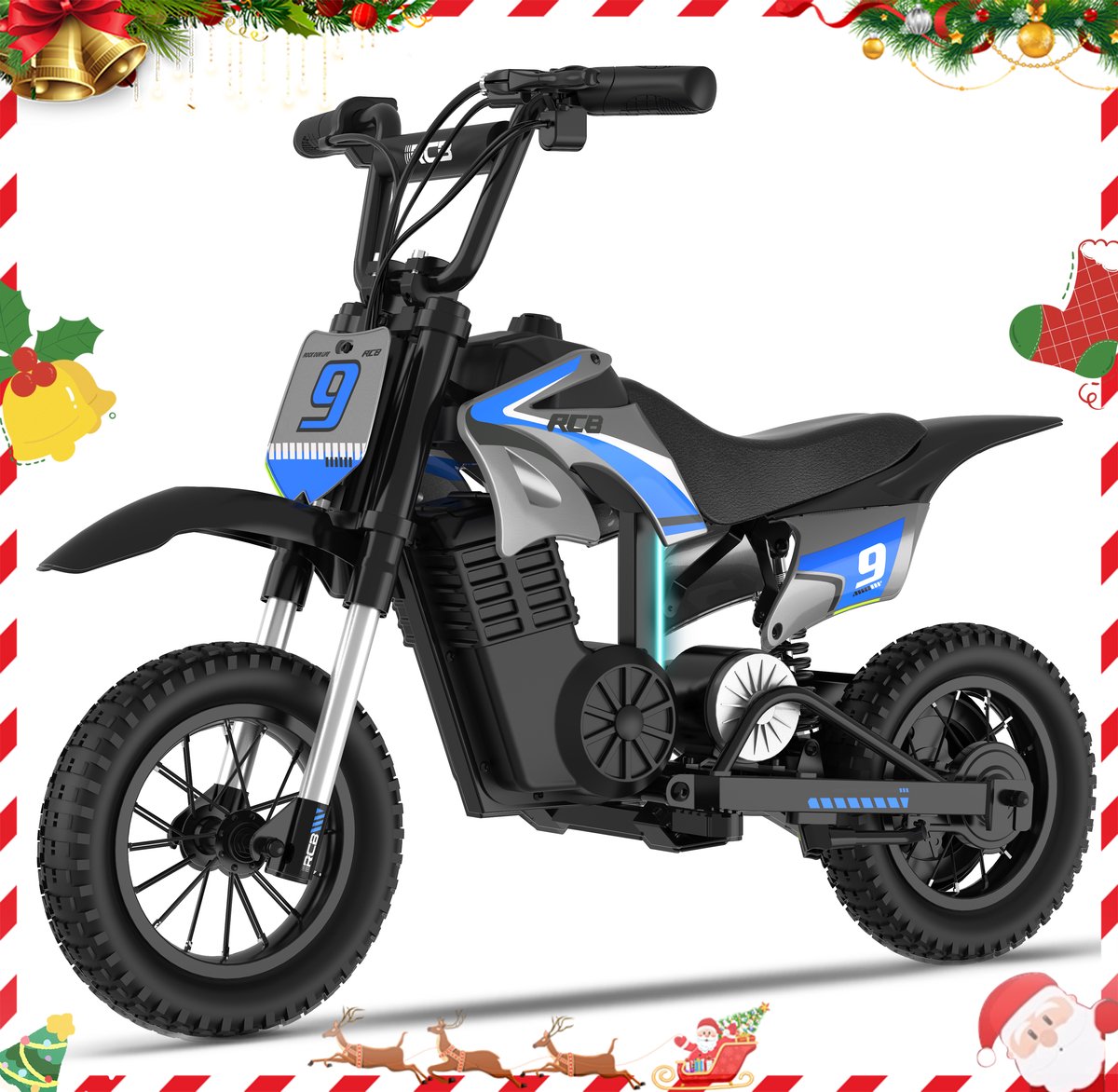 EVERCROSS Elektrische kindermotor - Kindermotor - Accuvoertuigen - 3 tot 12 jaar - Stevig kindermotor - Blauw