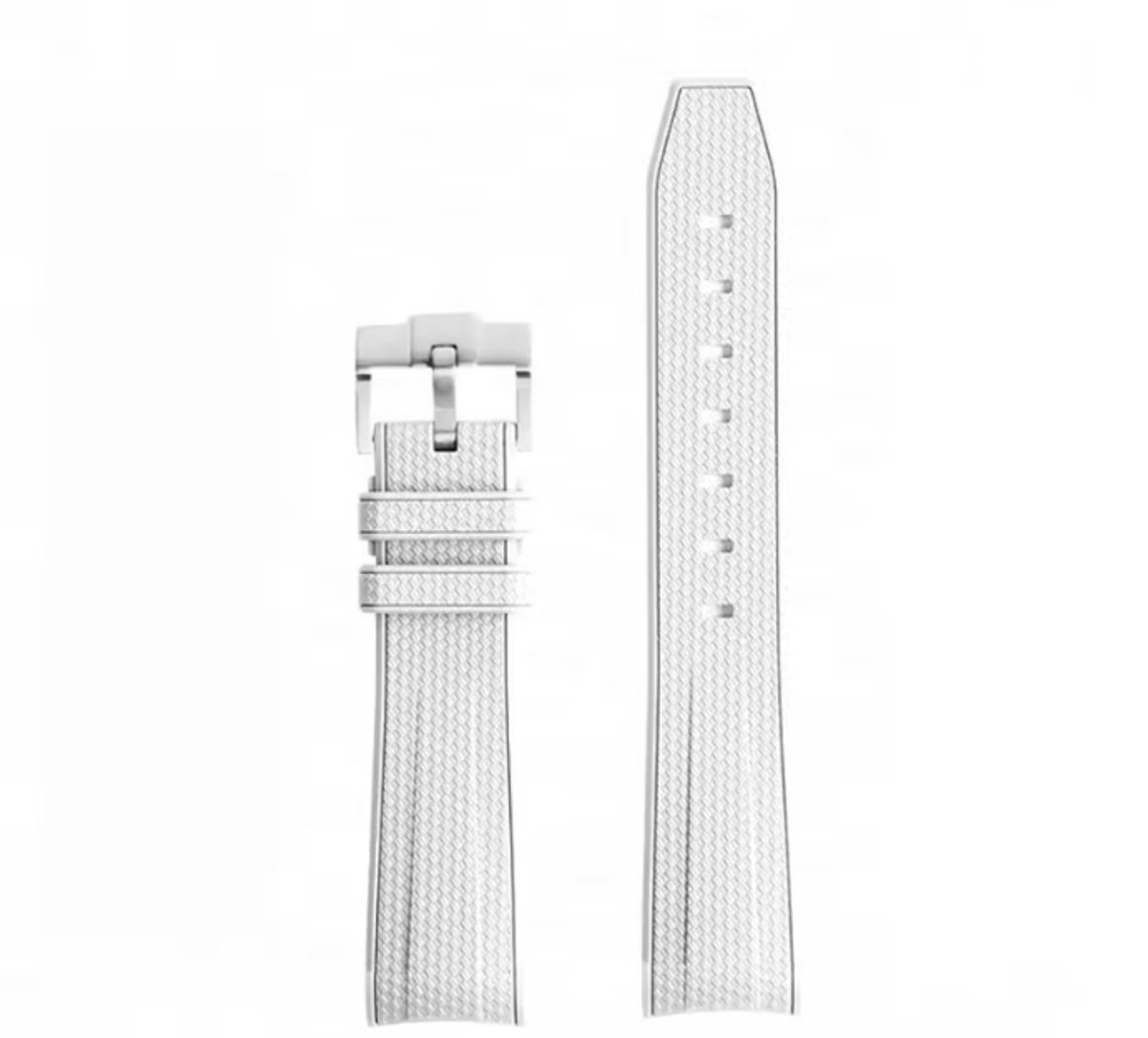 Actie4you® - Horlogeband Geschikt voor Omega MoonSwatch - Swatch - Rolex - SEIKO - Speedmaster - Rubberen horlogeband met perfecte pasvorm - 20mm - Wit