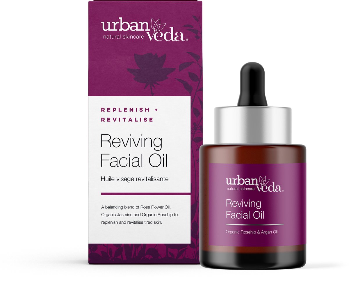 Urban Veda Reviving Facial Oil - Ayurveda - Natuurlijk - Verzorgend - Vegan - Dierproefvrij - Vrij van parabenen