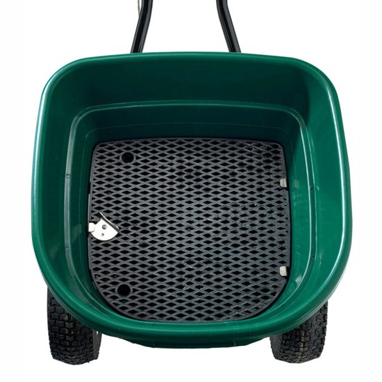 Vikingr Valfather strooiwagen - Roestvrijstaal (RVS) - 40 liter - Geschikt voor graszaad, kunstmest en zout - strooibreedte 600 cm - Inclusief luchtbanden van Vikingr — afbeelding 4