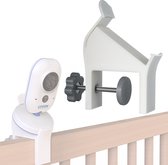 Houder geschikt voor Luvion Easy / Platinum 3+ / Ultra - Babyfoonhouder - Versie 2 - Voor bedrand van 10 tot 42mm - o.a. voor Ikea Sniglar