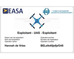 Pasje.pro - Drone Operator Card - Exploitant Pasje