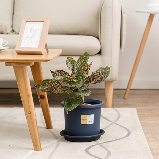 5 stuks planten schotels plastic plantenpot schotels bloempot druppelbakken voor binnen- en buitenplanten - grijs, 14 cm van Merkloos	 — afbeelding 4
