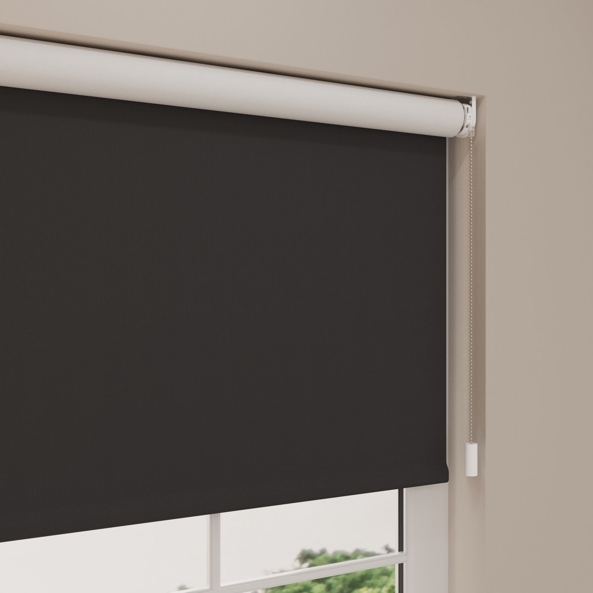 DTCH® Elektrisch Rolgordijn Verduisterend - Easy - Black - 100 x 190 cm - Motionblinds CMD-03