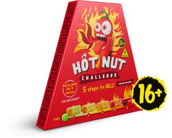 Hot Nut Challenge 24g – Pittige Pinda Challenge Spel – 5 Levels – Voor 2-4 Personen – Partyspel & Cadeau