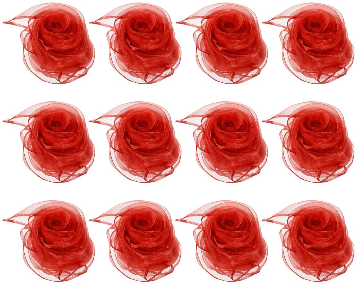 Danssjaals, 12 stuks vierkante jonglerende sjaals 45 bij 45 cm voor spelen, magische muziek, activiteit, jongleren, dressing, rood