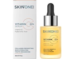 SKINTONE SKIN - Vitamine C 20% Serum Booster - Met Vitamine E & Hyaluronzuur - Gezichtsserum - Collageen - Anti Rimpel - Anti Acne - Tegen Pigmentvlekken - 30ml – Vrouwen – Mannen – Gezicht – Vitamin – verzorging – Puisten - Puistjes