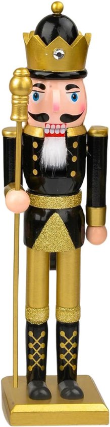 Kerstman Notenkraker Simon H38 cm - Kerstdecoratie voor de woning - Eminza