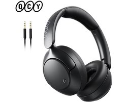 Molain Koptelefoon - Draadloos - Noise cancelling - Bluetooth - 55 uur afspeeltijd - 3 Mics - Fast charge - 360° Spatial Sound - Zwart