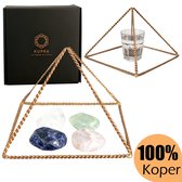 Kupra Koperen Piramide Energizer - Pyramide en Cuivre - Pyramid Energizer - Purification énergétique & Équilibre - Handgemaakt - 23,56 cm - 100% cuivre