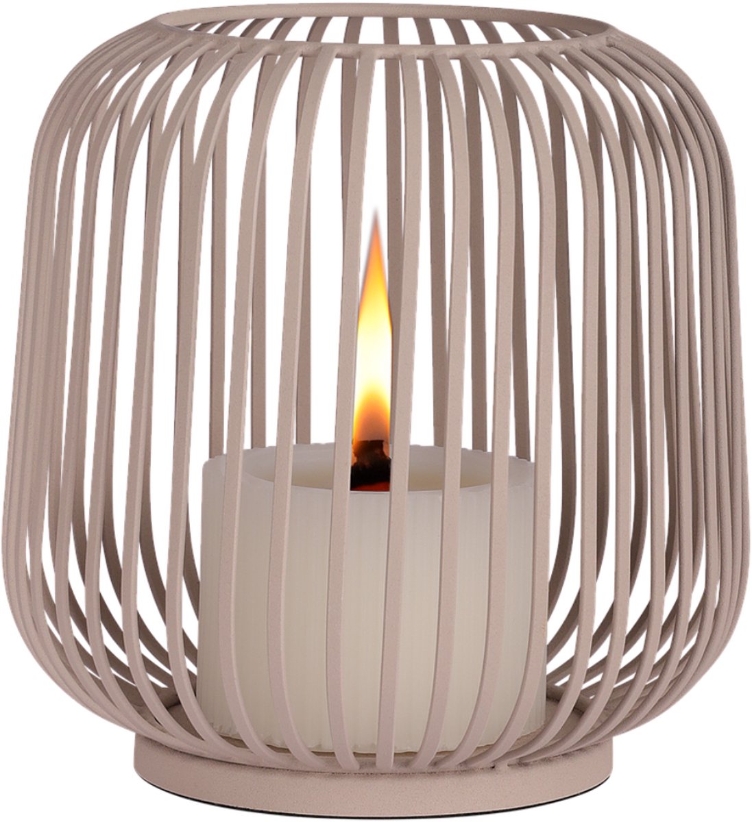 Atmooz Kandelaar Dante M - Ø20 x H20 cm - Beige - Keramiek - Sfeervolle kaarsenhouder en theelichthouder voor woonkamer of eetkamer