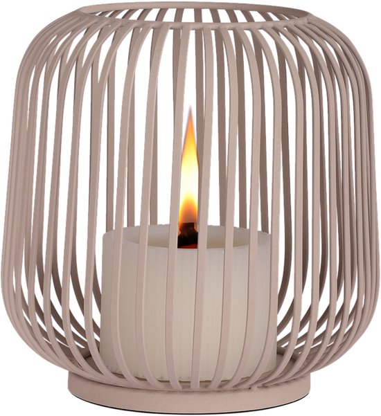 Atmooz Chandelier Dante M - Ø20 x H20 cm - Beige - Céramique - Porte-bougies et photophore atmosphérique pour salon ou salle à manger