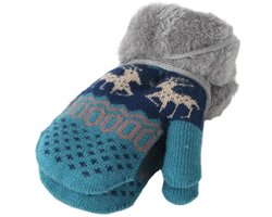 Warme winterhandschoenen voor kinderen - 15*11*3 cm - Geschikt voor kinderen van 2 tot 12 jaar - Inclusief verbindingskoord - Handschoenen voor jongens en meisjes - Warm - Extra dik - Geschikt voor de herfst en winter - Kinderhandschoenen