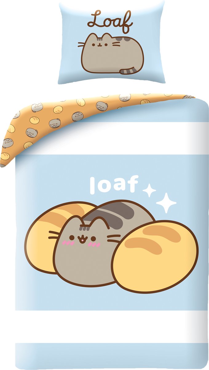 Pusheen Pusheen dekbedovertrek - 140 x 200 cm - 70 x 90 cm - Polyester