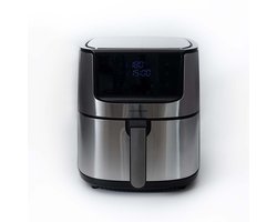 Gastronoma Heteluchtfriteuse - Airfryer 1800W - 8L - Met meerdere accessoires - 18290010 - RVS