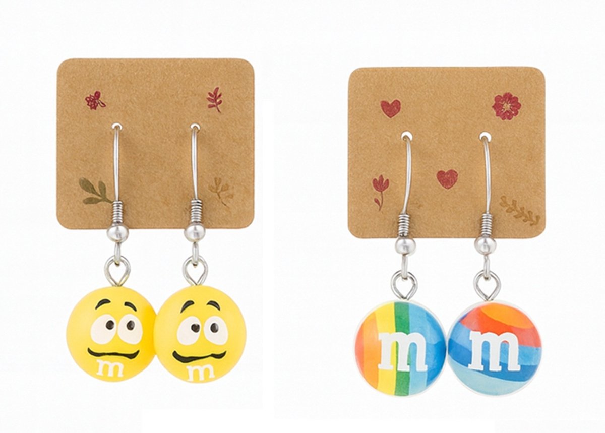 EmmyRovi – Oorbellen Set – Rainbow & Smile – 2 Setjes – Cadeau