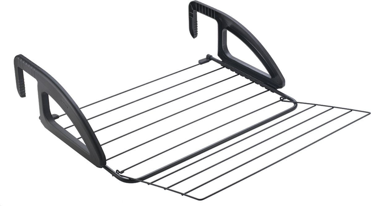 Metaltex  Bries Droogrek - 6m Drooglengte - Ophangbaar - Zwart