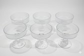 Collection Bavary – Verres à dessert de Luxe (lot de 6) – 260 ml – Verres transparents pour desserts, glaces et mousses