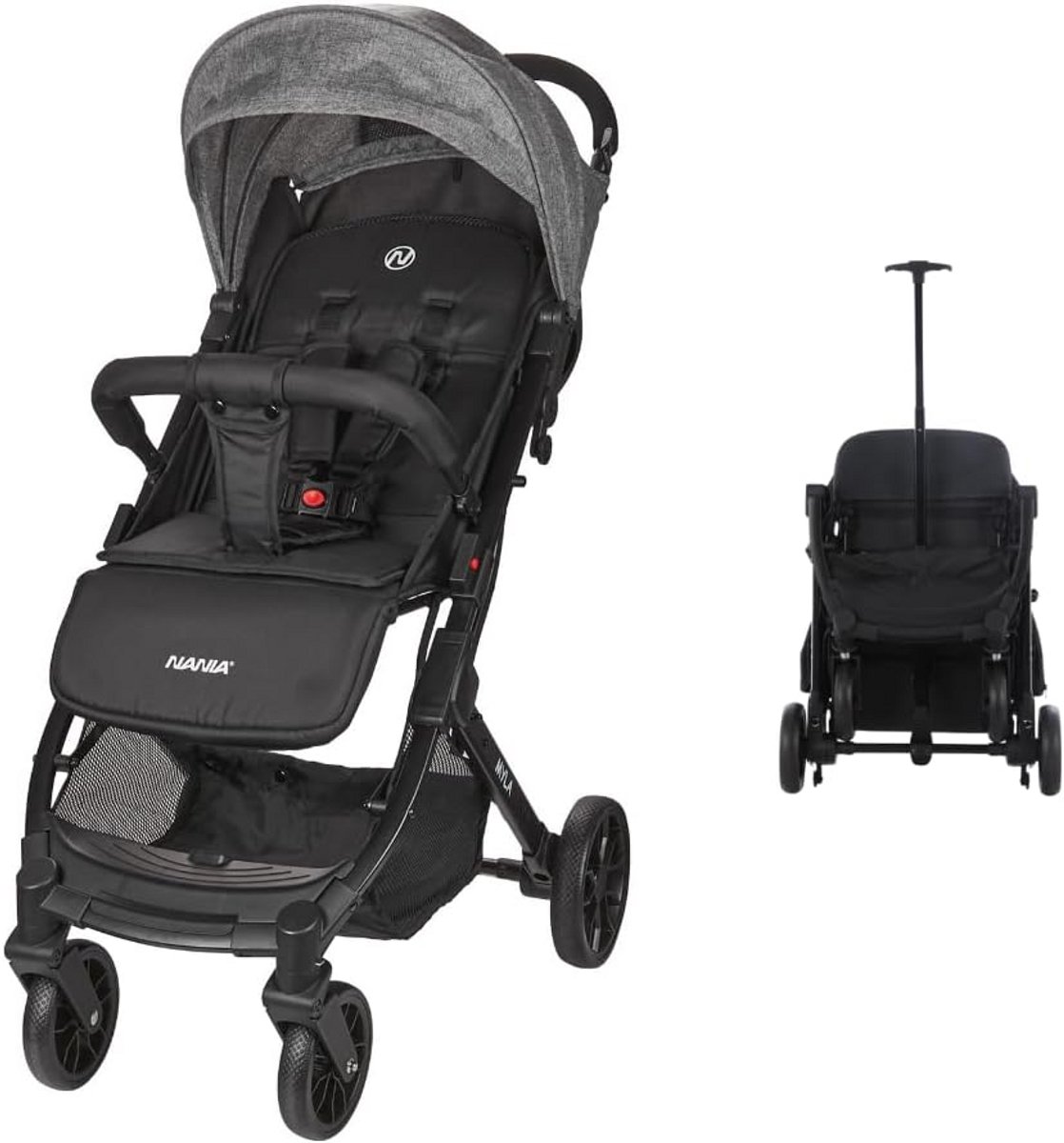 Compacte en Lichte Stadsbuggy Vanaf de Geboorte tot 22 kg, Met Ligfunctie en Trolleyfunctie