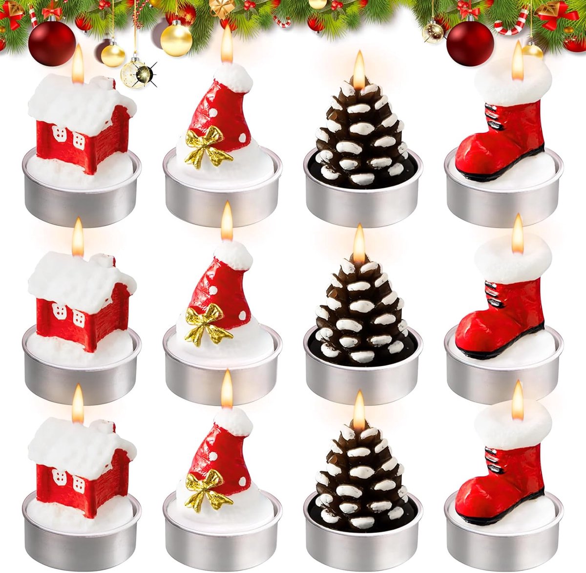 Mini Kersttheelichtjes - Kersttheelichtjes - Theelichtjes