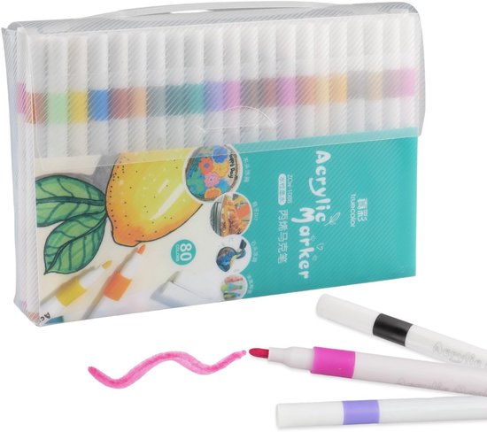Set Van 80 Stuks Whiteboard Markers In Verschillende Kleuren Met Fijne Set Van 80 Stuks Whiteboard Markers In Verschillende Kleuren Met Fijne