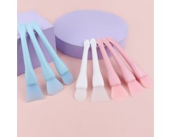8-delige siliconen gezichtsmaskerborstelset, applicator, schraperborstel, applicator voor…