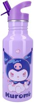 Kuromi Keep It Cool - Schoolbeker en Drinkfles - 500ml - Aluminium - Paars