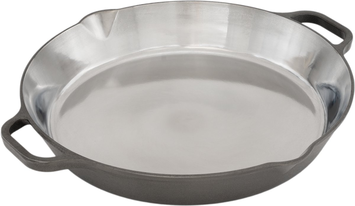 PitmasterX Handpolished Skillet met handvatten 12 inch