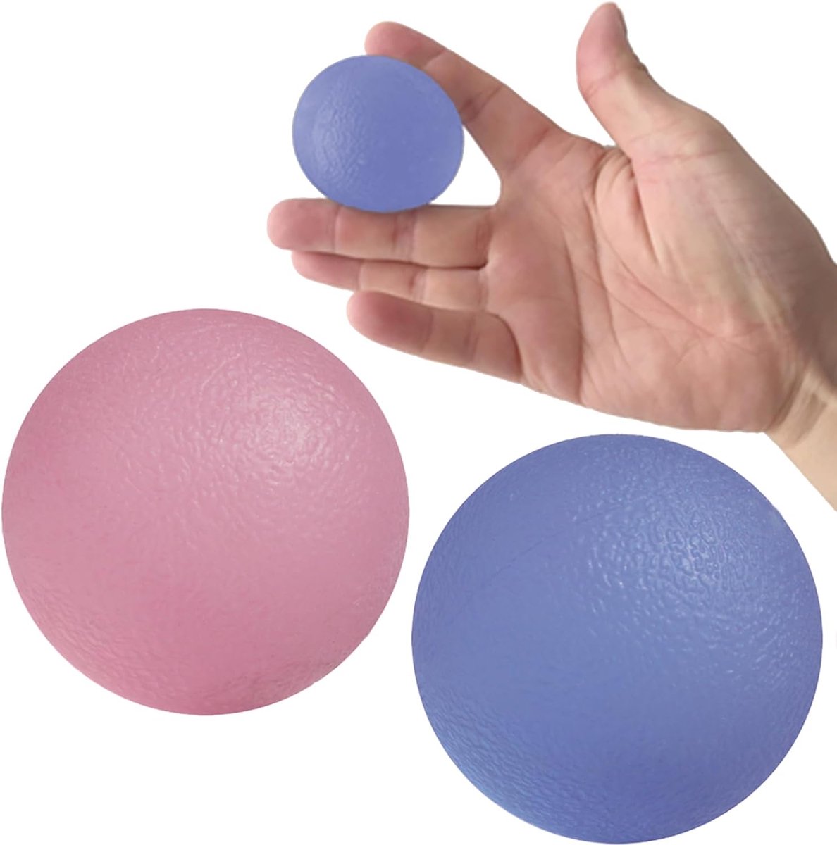 supregear Hand Übung Ball, 3 Pcs Hand Griff Stärke Trainer Squeeze Bälle für Hand Flexibilität Erholung Sport Massage Rehabilitation Griff Stärke Ball Handgelenk Trainer mit Unterschiedlicher Härte